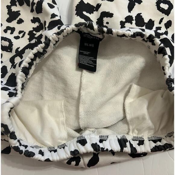 Brunette The Label Snow Leopard Joggers L/XL 100% Cotton Best Friend Sweatpants - Picture 8 of 10